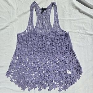 Lilac Crochet Tank Top